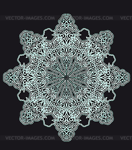 Radial geometric ornament - vector clipart