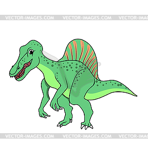 Spinosaurus dinosaur - vector clipart