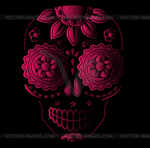Day of dead sugar skull - vector image