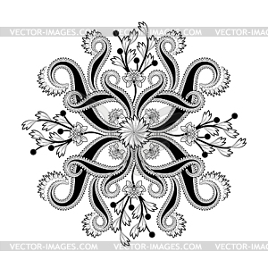 Radial geometric pattern - vector image