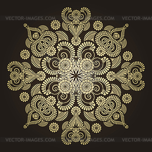 Radial geometric ornament - vector EPS clipart