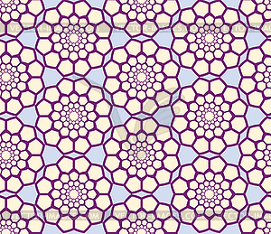 Abstract geometric seamless radial pattern - vector clip art