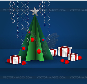 New year greeting card - vector image