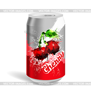 Aluminium soda can - vector image