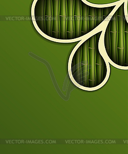 Fresh bamboo background - vector clip art