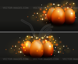 Easter eggs design template - vector clipart