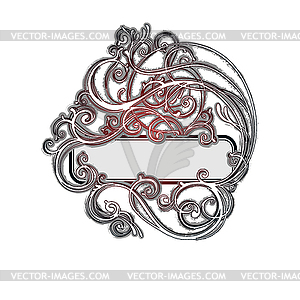 Ornate frame template - vector clip art