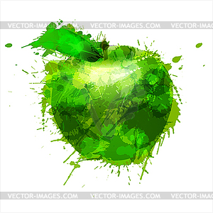 Зеленый сделаны из красочными - векторное изображение EPS