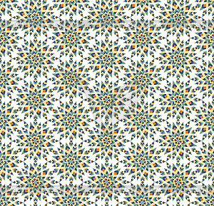 Seamless geometric radial pattern - vector image