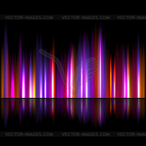 Bright sound wave background - vector clipart