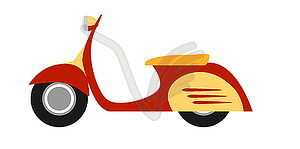 Flat style scooter - vector EPS clipart