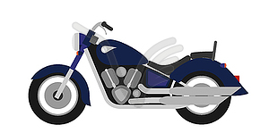 Flat style classic road motorcycle - vector clipart