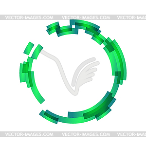 Abstract design element. May be used as frame or - royalty-free vector clipart