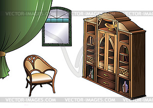Furniture of Modern Art style - vector image
