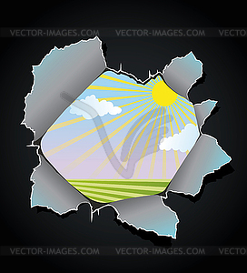Colors in the Dark Realm - vector clipart