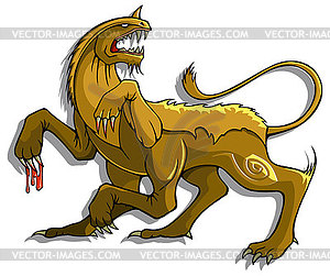 Mythical Manticore - vector image
