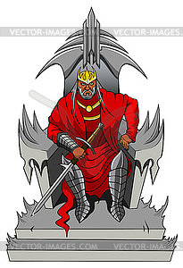 King on the Throne - vector clipart / vector image