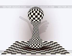 Chess Pawn. vector illustration - vector clipart