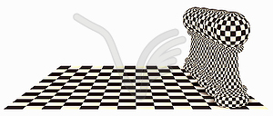 Abstract  background with a  chess pawn, vector - color vector clipart