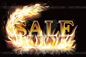 Big hot sale shopping banner, vector illustration - vector image