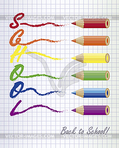 Back to school design, vector illustration - vector clipart