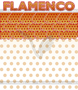 Flamenco party card, vector illustration - vector clipart