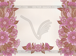 Vintage beautiful floral background, vector  - vector clip art