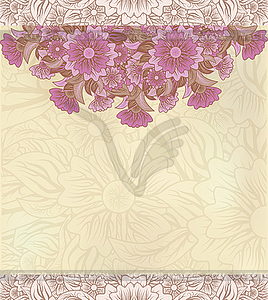 Vintage floral decorative background, vector - vector clipart