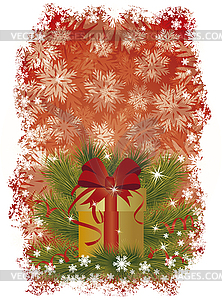 New Year and Merry Christmas shopping card, vector - vector clipart