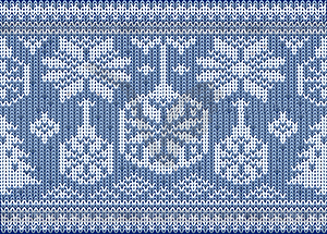 Knitted seamless winter holidays wallpaper, vector - vector clipart / vector image