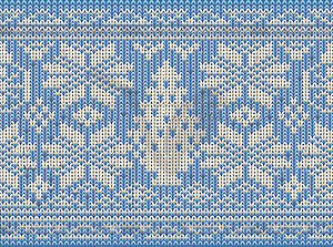 Holidays winter knitted seamless wallpaper, vector - vector clipart