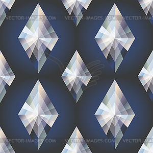 Diamond rhombus seamless background, vector illustratio - vector clipart