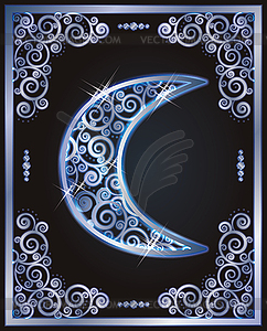 Religious symbol islamic crescent, vector illustration - vector EPS clipart