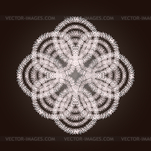 Snowflake flower background, vector illustration - vector image