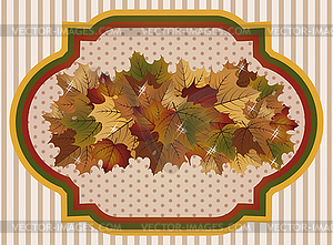 Autumn season wallpaper, vector illustration - vector clipart