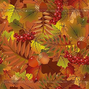 Autumn season wallpaper, vector illustration - vector clipart