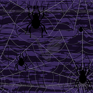 Хэллоуин бесшовного фона с паутиной, вектор i - векторный графический клипарт
