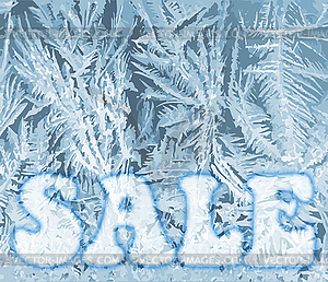 Зимняя новогодняя распродажа карты, векторная иллюстрация - клипарт в векторе / векторное изображение