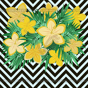 Vintage fashion floral card, vector illustration - vector clipart