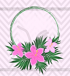 Vintage elegant greeting floral card, vector illustrati - vector clip art