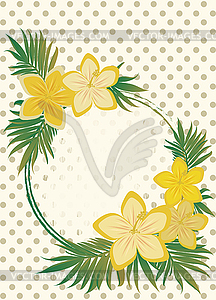 Vintage elegance greeting floral card, vector illustrat - royalty-free vector clipart