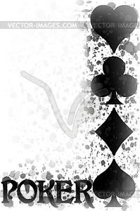 Poker casino background, vector illustration - vector clipart