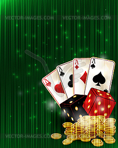 Poker casino vip background, vector illustration - vector image