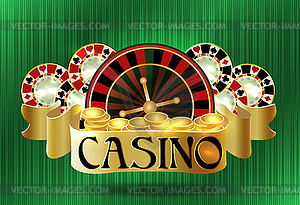 Casino poker vip greeting background, vector illustrati - vector clipart