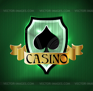 Casino vip poker spades card, vector illustration - royalty-free vector image