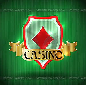 Casino vip poker diamonds card, vector illustration - vector clipart