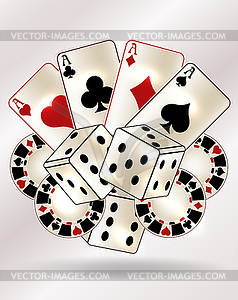 Casino poker vip card, vector illustration - vector image