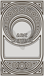 Art Nouveau background, vector illustration - vector clip art