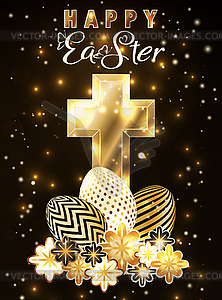 happy easter cross