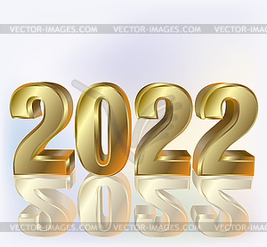 С 2022 новым годом золотая vip-карта, вектор - клипарт в векторе / векторное изображение